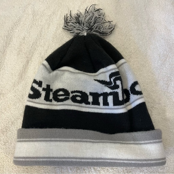 Steamboat Black and Gray Knit Ski Beanie - Picture 4 of 10